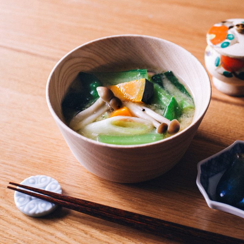 冷凍ストック野菜の味噌󠄀汁