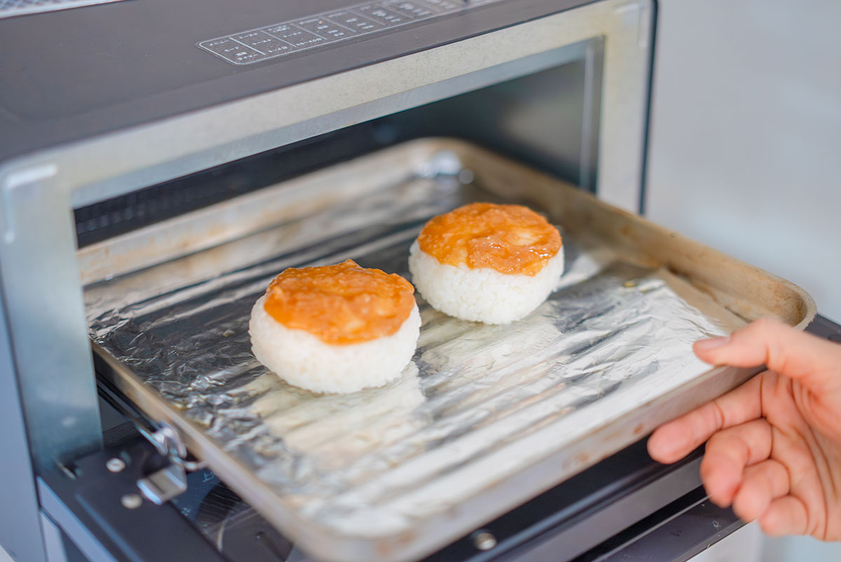 こんがりと焼く