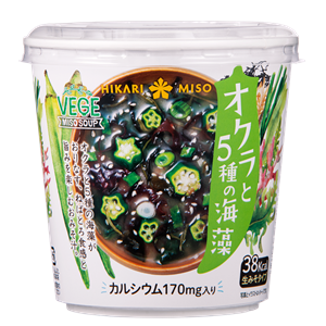 VEGE MISO SOUP　オクラと5種の海藻