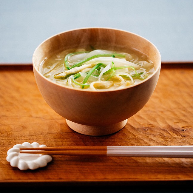 千切り春野菜の味噌汁