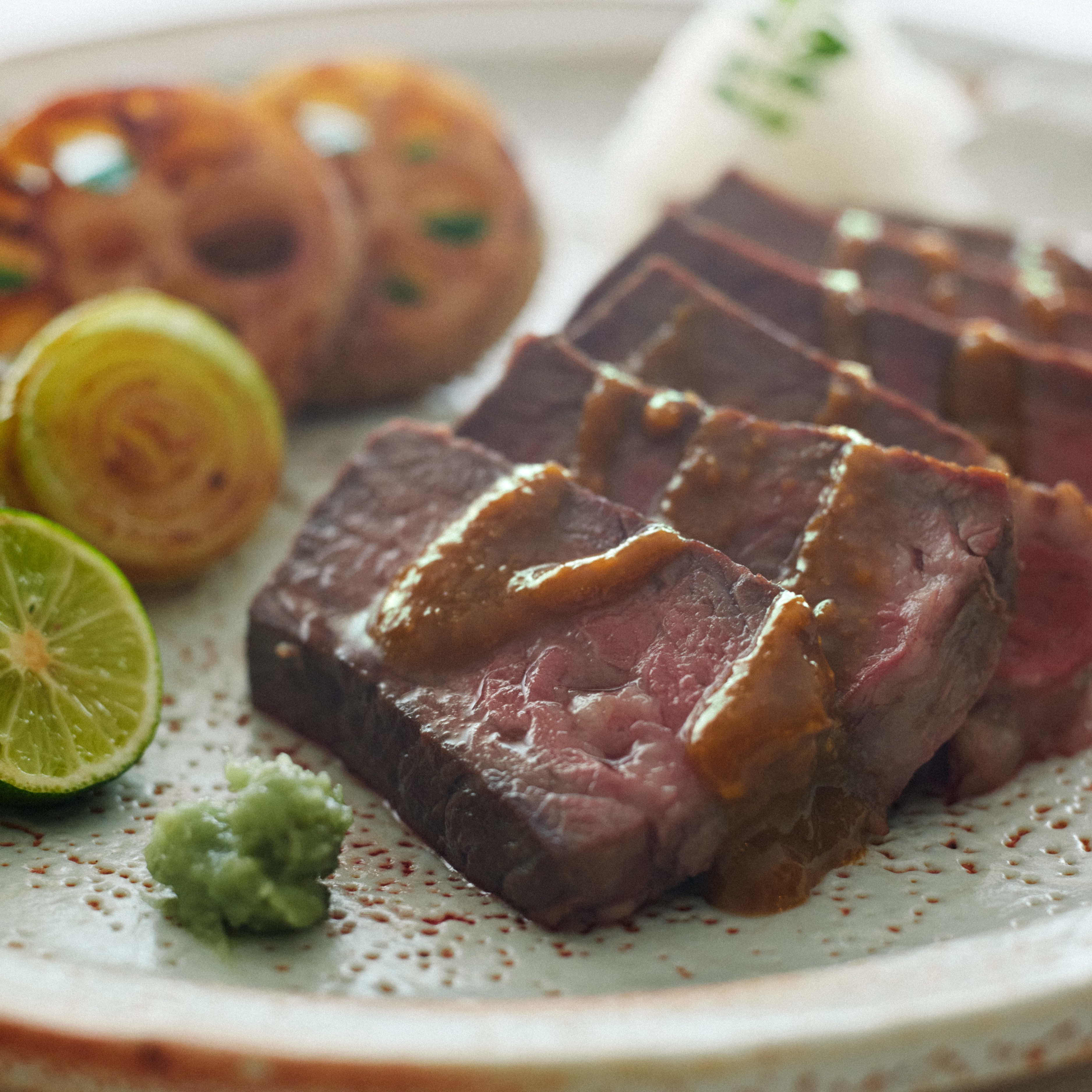 とろりとかけてステーキ