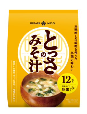 ひかり味噌 2025年秋冬新商品発売<br>粉末タイプの即席みそ汁『とっさのみそ汁』が登場 さっと開けて、さっと溶ける、とっさに作れる！
