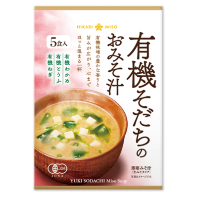 ひかり味噌 2025年秋冬新商品発売<br>『有機そだちのおみそ汁』をリニューアル有機わかめを具材に加え、満足度アップ
