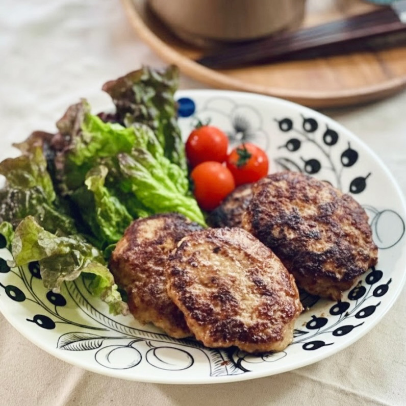 えのき入り味噌ハンバーグ