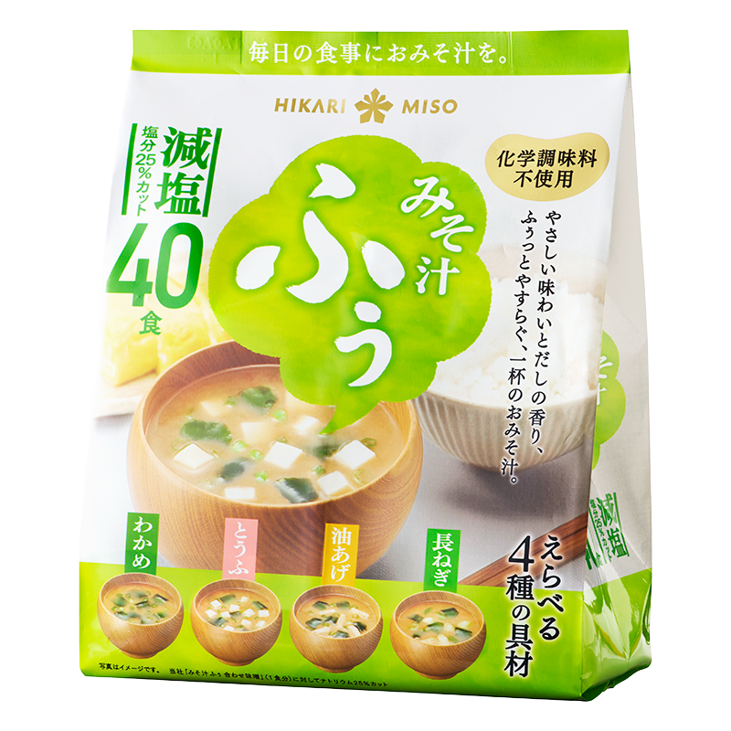 みそ汁ふぅ 減塩 40食入 ひかり味噌株式会社