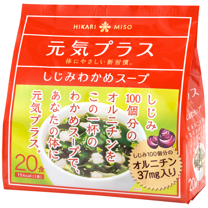 元気プラス オルニチン入りおみそ汁 20食入 | ひかり味噌株式会社