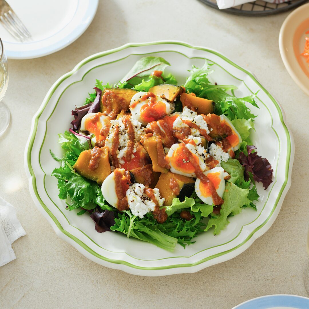 かぼちゃとゆで卵のデリサラダ