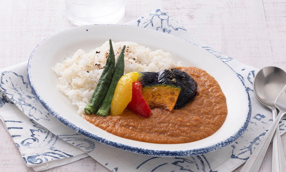 夏野菜の味噌トマトカレー